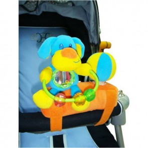 Развивающая игрушка-подвеска на бампер коляски "СОБАКА"