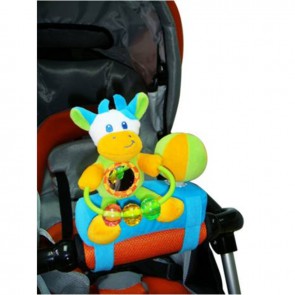 Развивающая игрушка-подвеска на бампер коляски "КОРОВКА"